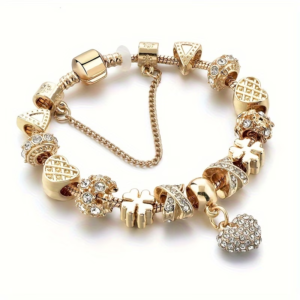 The Zaar Collection Golden Charm Bracelet