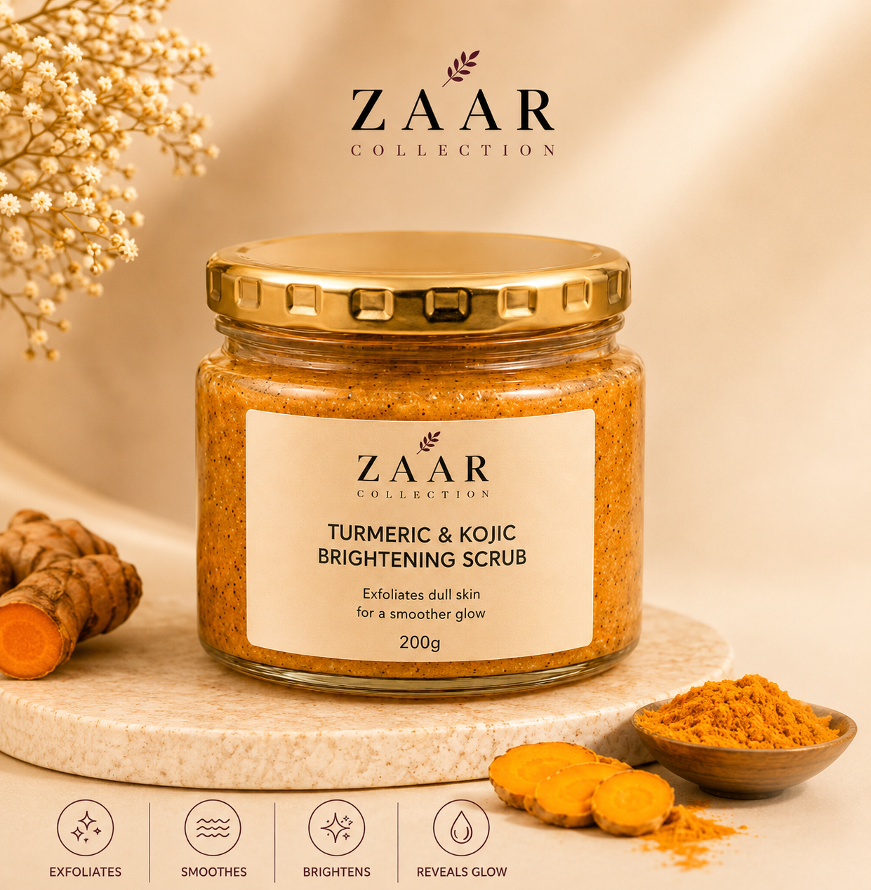 Turmeric & Kojic Brightening Scrub