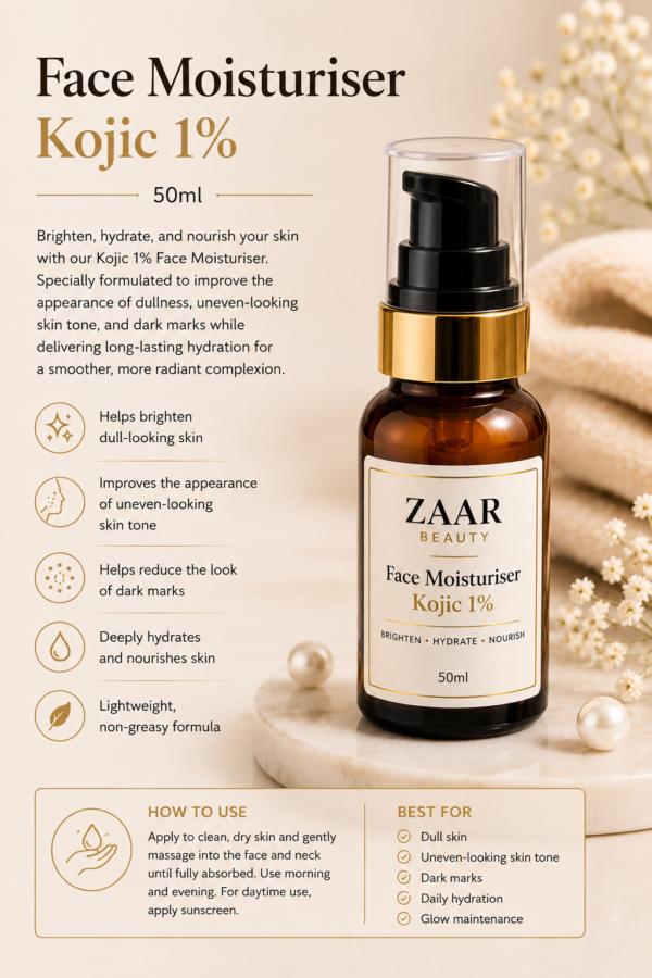 Face Moisturiser – Kojic 1%