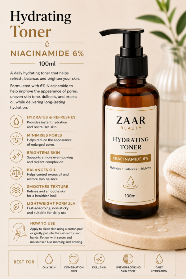 Hydrating Toner – Niacinamide 6%