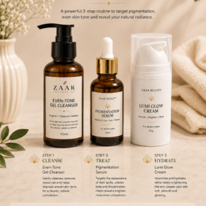 ZAAR Beauty Even-Tone 3-Step Skincare Set