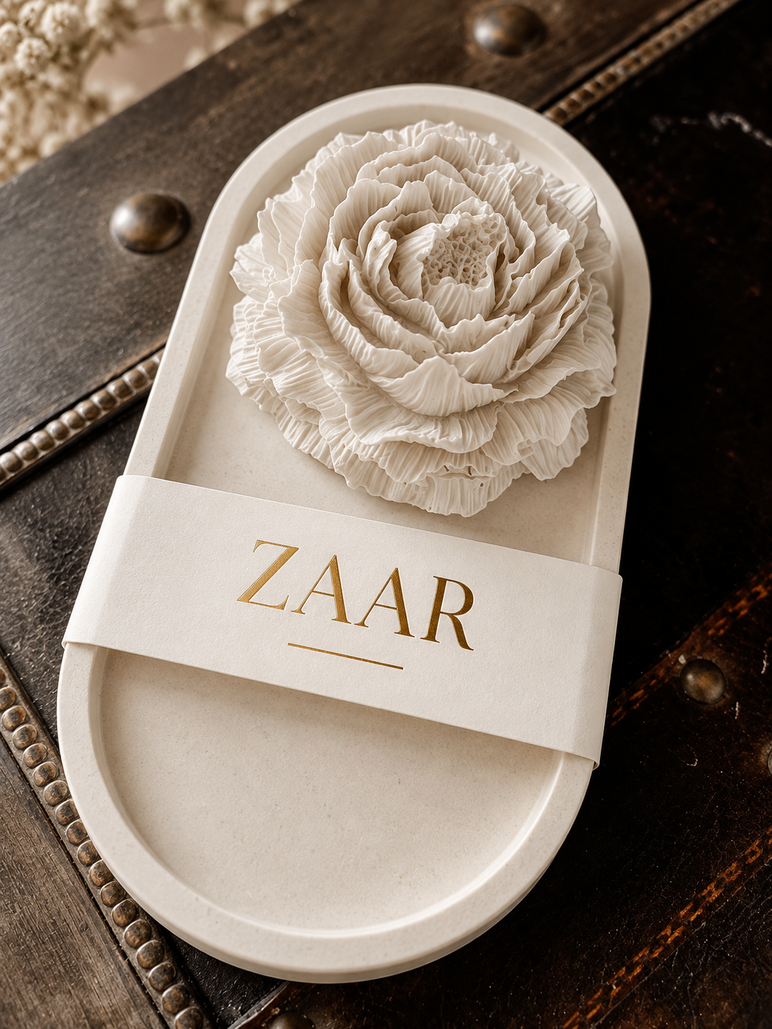 ZAAR Diffuser Peony Flower & Tray