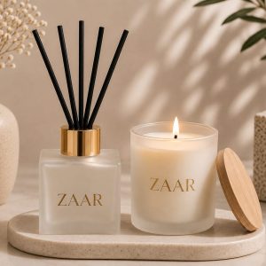 ZAAR 100ml Reed Diffuser & 300ml Candle Frost Gift Set